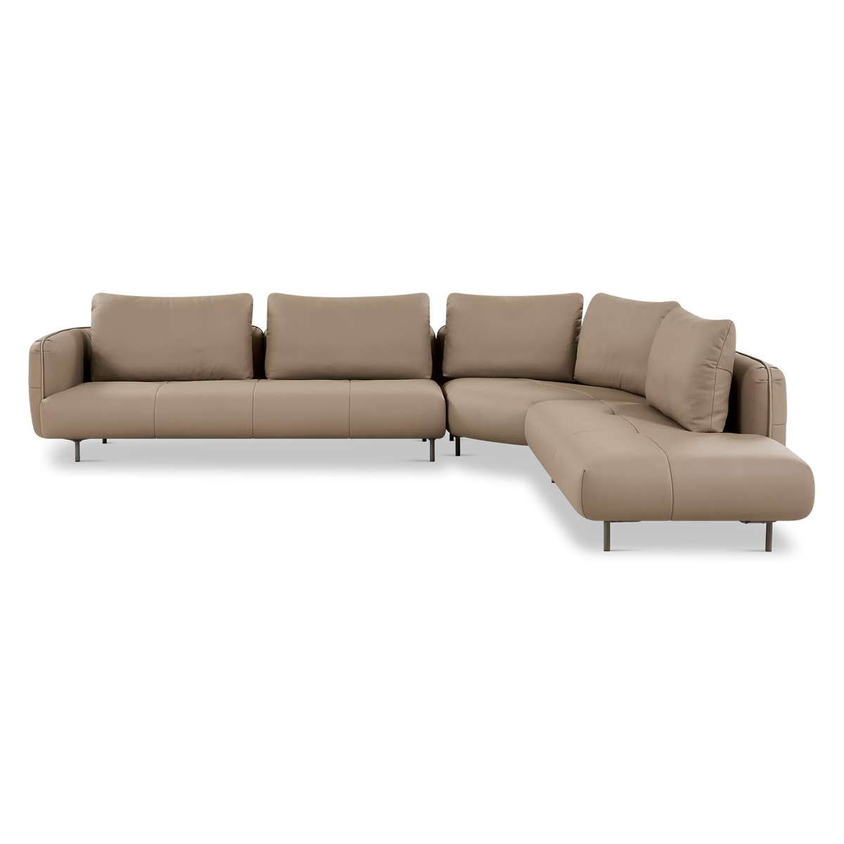 Crystal - Leather Sectional Sofa by Gamma