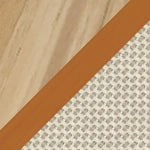 Natural / Orange Pumpkin Glass / Cordonetto Beige swatch