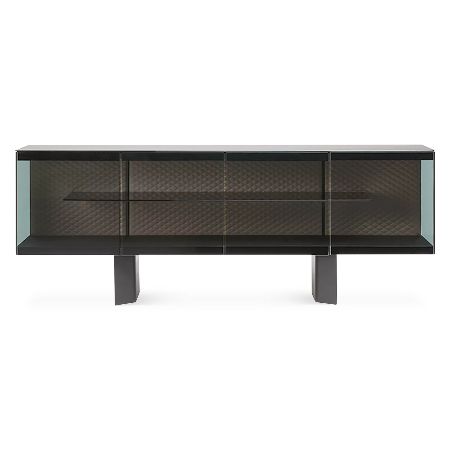 Boutique - Glass and Steel Sideboard by Cattelan Italia