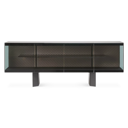 Boutique - Glass and Steel Sideboard by Cattelan Italia