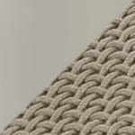 Ivory Aluminium / Sandy Beige Rope swatch