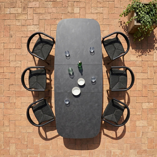 Lemon Pie - Outdoor Ceramic Extendable Table