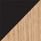 White Oak / Glass, Black swatch