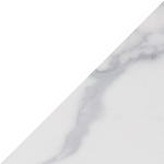 White Aluminium / Calacatta Ceramic swatch